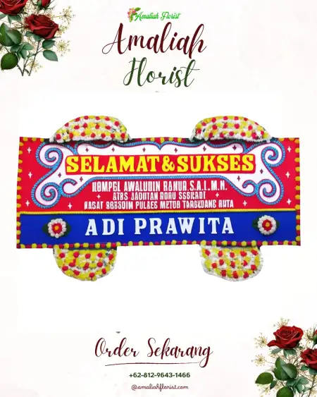 Papan Bunga Ucapan Selamat Sisik